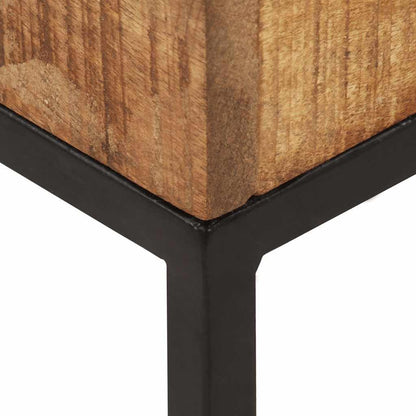 Industrial Wood TV Stand with Storage