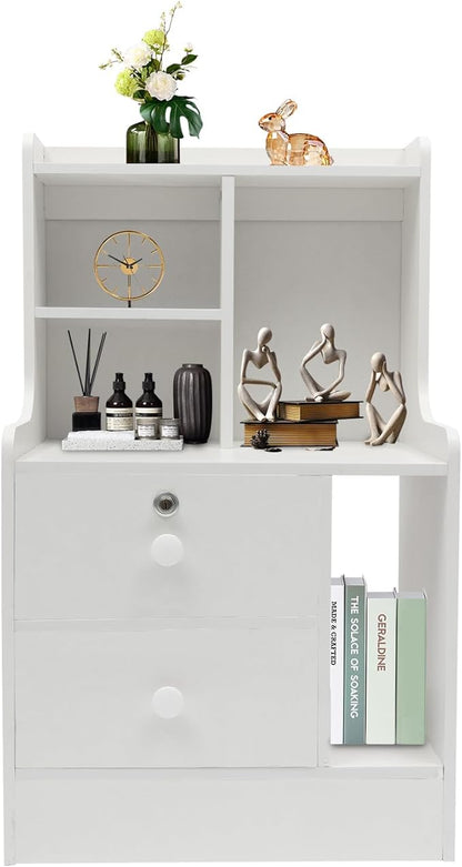 Modern 2-Drawer Bedside Table