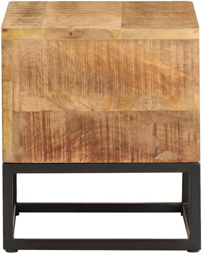Industrial Wood TV Stand with Storage