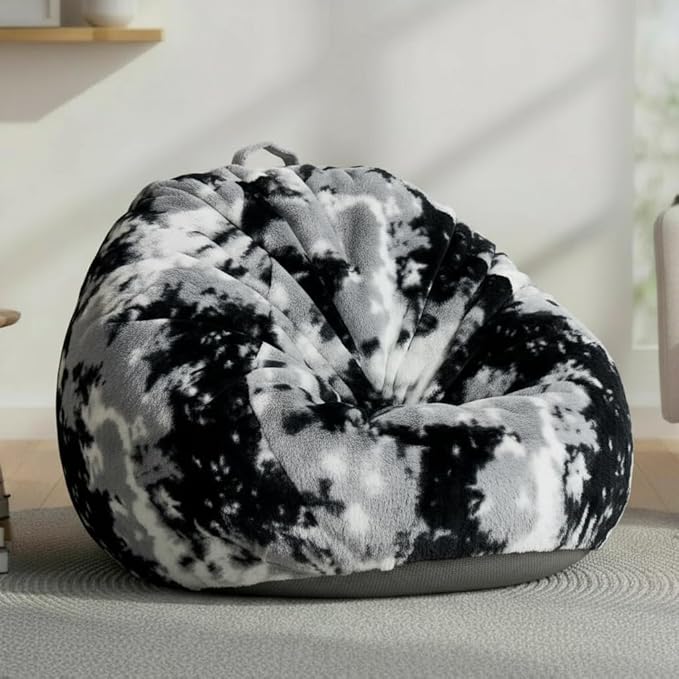 Ultra Soft Faux Fur Bean Bag Chair Cover