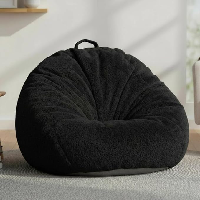 Ultra Soft Faux Fur Bean Bag Chair Cover