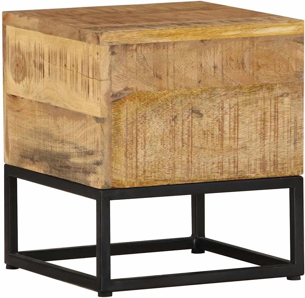 Industrial Wood TV Stand with Storage