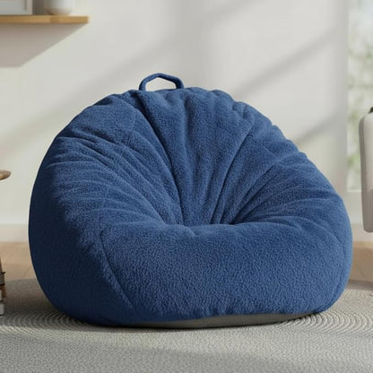 Ultra Soft Faux Fur Bean Bag Chair Cover