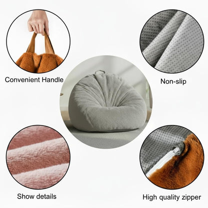 Ultra Soft Faux Fur Bean Bag Chair Cover