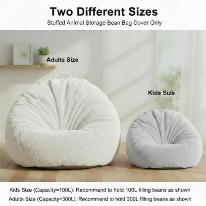 Ultra Soft Faux Fur Bean Bag Chair Cover