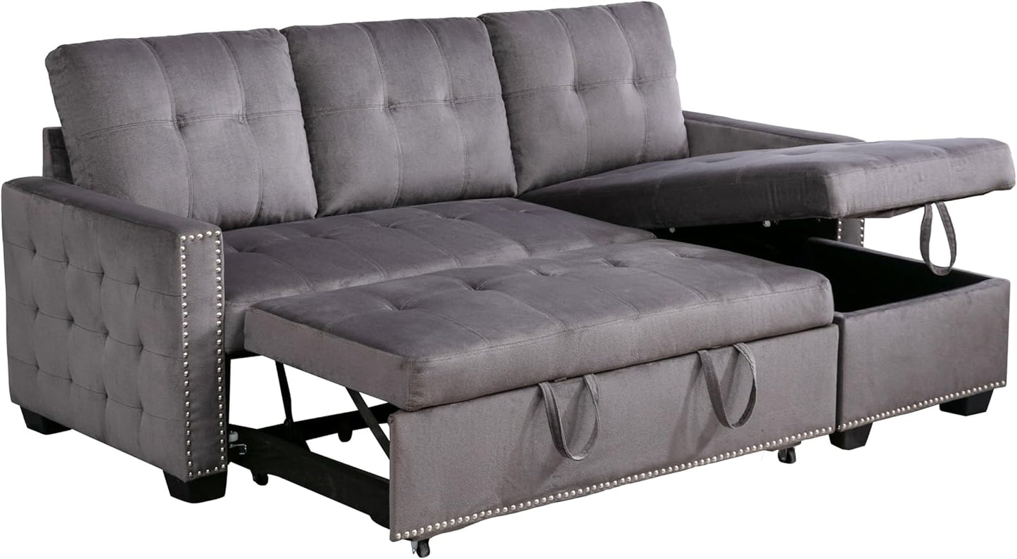 Modern Reversible L-Shaped Sectional Sofa