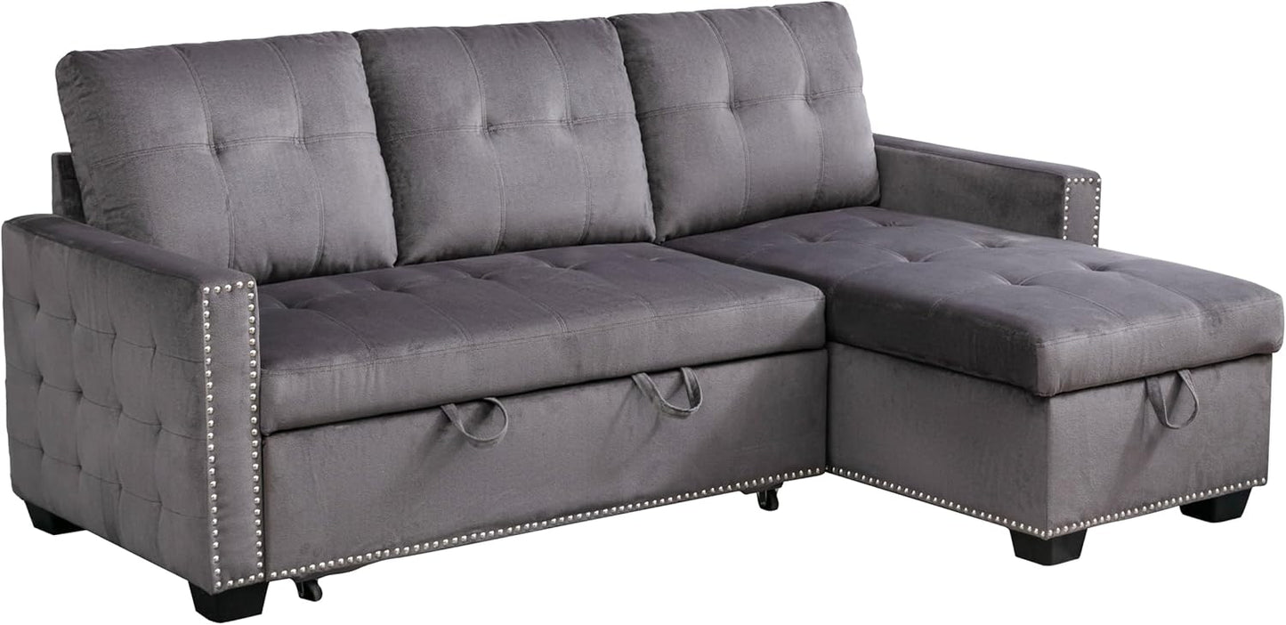 Modern Reversible L-Shaped Sectional Sofa