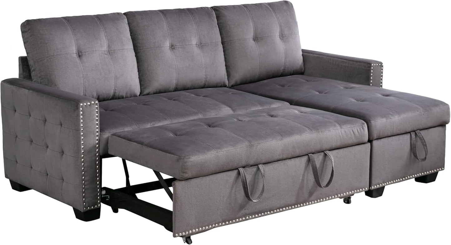 Modern Reversible L-Shaped Sectional Sofa