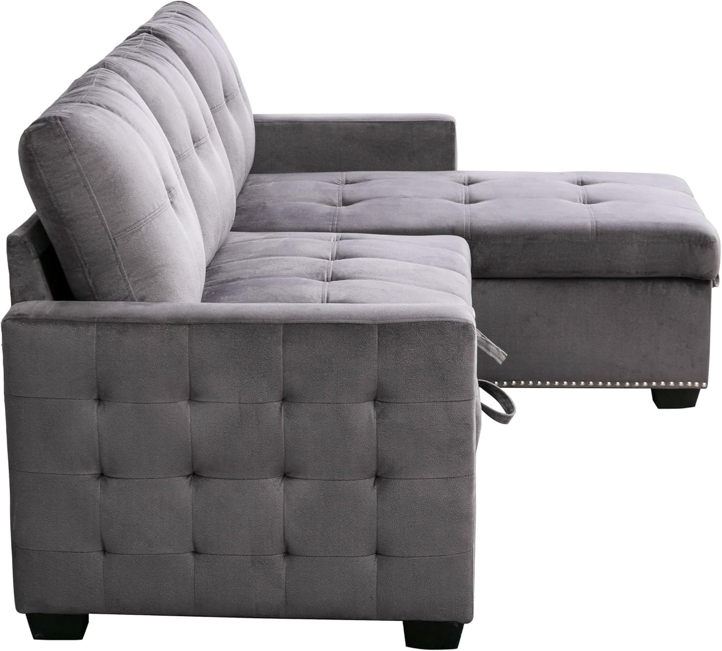 Modern Reversible L-Shaped Sectional Sofa