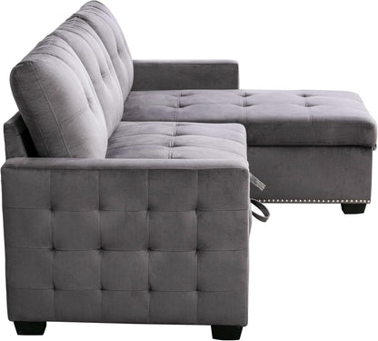 Modern Reversible L-Shaped Sectional Sofa