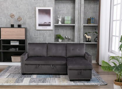 Modern Reversible L-Shaped Sectional Sofa