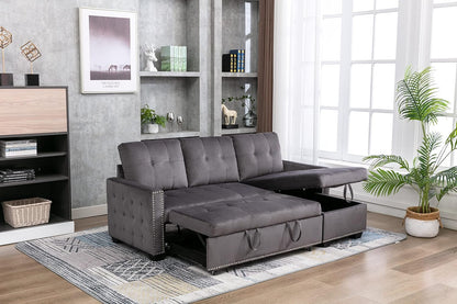 Modern Reversible L-Shaped Sectional Sofa