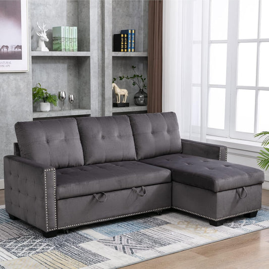 Modern Reversible L-Shaped Sectional Sofa
